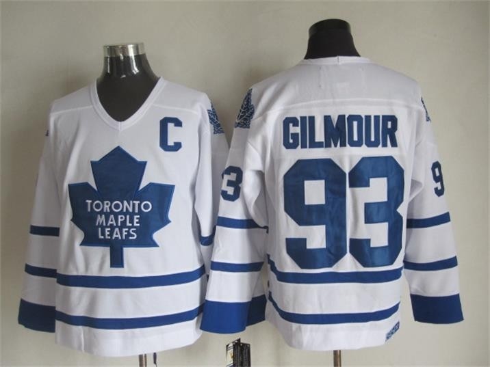 Men's Toronto Maple Leafs #93 Doug Gilmour 2000-01 White Throwback CCM Jersey