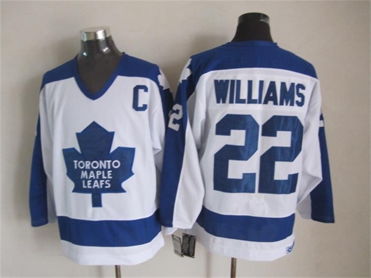 Men's Toronto Maple Leafs #22 Tiger Williams 1982-83 White CCM Throwback Jersey