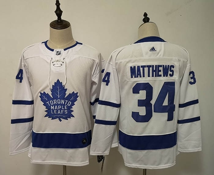 Women Tonrto Maple Leafs #34 Auston Matthews White Adidas Jersey