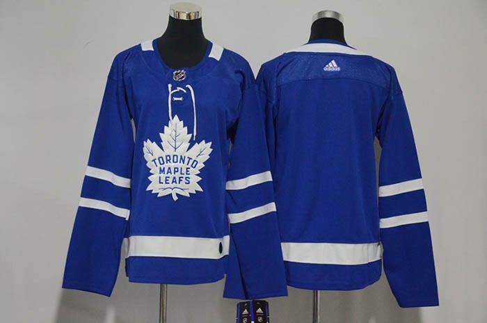 Women Tonrto Maple Leafs Blank Blue Adidas Jersey