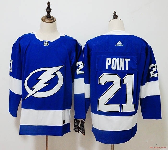 NHL Tampa Bay Lighting #21 Brayden Point Blue Adidas Jersey