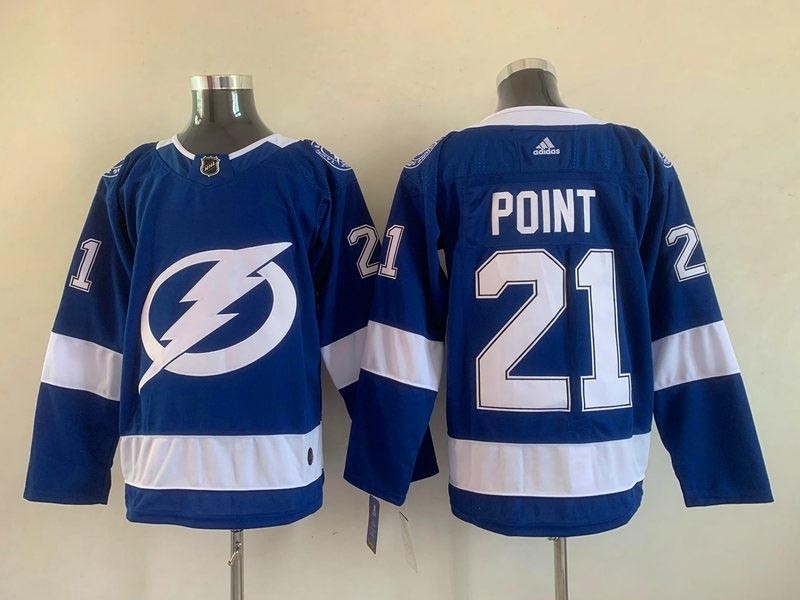 NHL Tampa Bay Lighting #21 Brayden Point Blue Stitched new Jersey