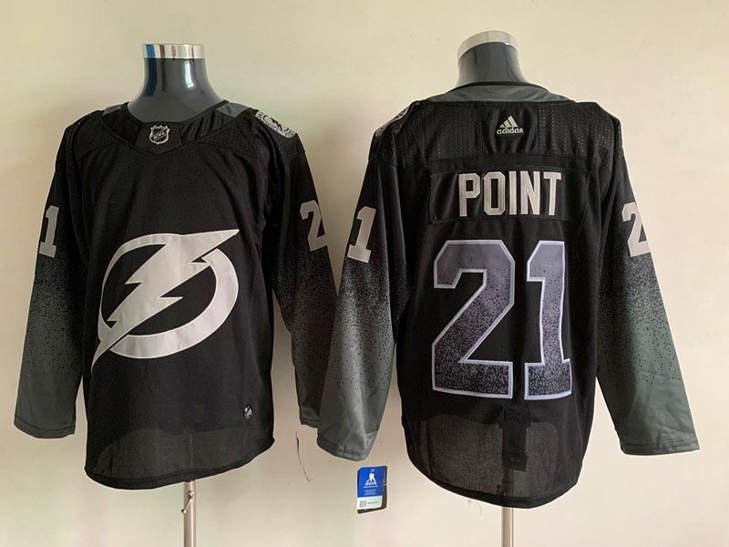 NHL Tampa Bay Lighting #21 Brayden Point Black Alternate Adidas Jersey