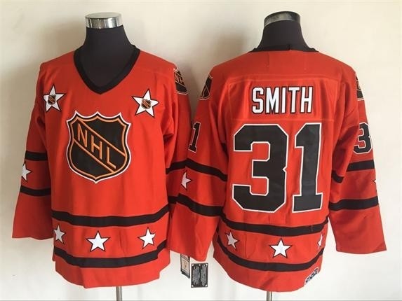 NHL All Star Game throwback Billy Smith #31 Orange jersey