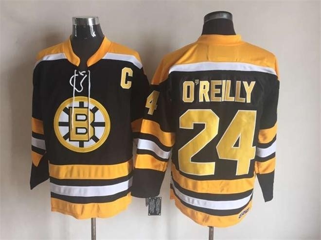 NHL Boston Bruins #24 Terry O'Reilly Black CCM Vintage Throwback Jersey