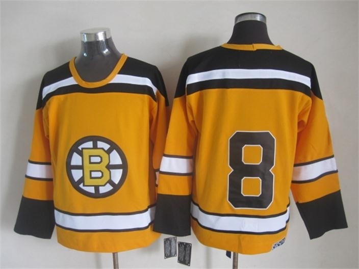 NHL Boston Bruins #8 Cam Neely 1959-60 Yellow CCM Vintage Throwback