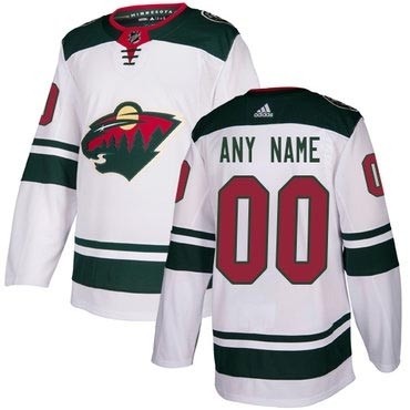 Men's Adidas Wild Personalized Authentic White Road NHL Jersey(Name and number remark in comment column)