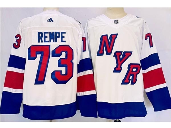 Men's New York Rangers #73 Matt Rempe 2024 Stadium Series White Jersey