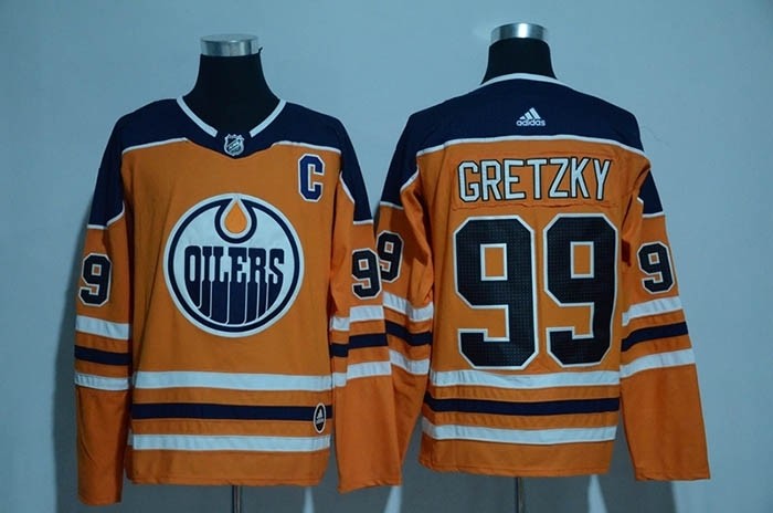 NHL Edmonton Oilers #99 Wayne Gretzky Orange Adidas Jersey