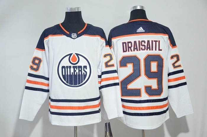 NHL Edmonton Oilers #29 Leon Draisaitl White Adidas Jersey