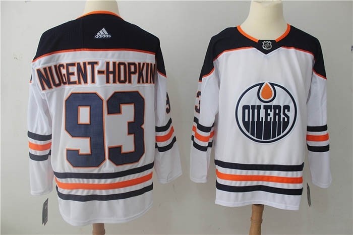 NHL Edmonton Oilers #93 Ryan Nugent-Hopkins White Adidas Jersey