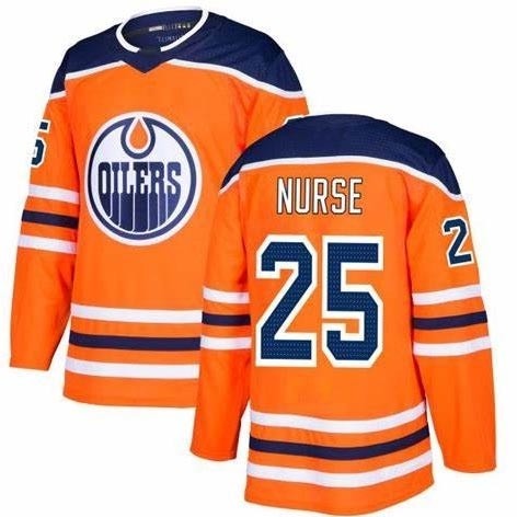 Men's Edmonton Oilers #25 Darnell Nurse Orange Adidas Jersey