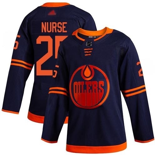 NHL Edmonton Oilers #25 Darnell Nurse Navy Alternate Authentic adidas jeresey