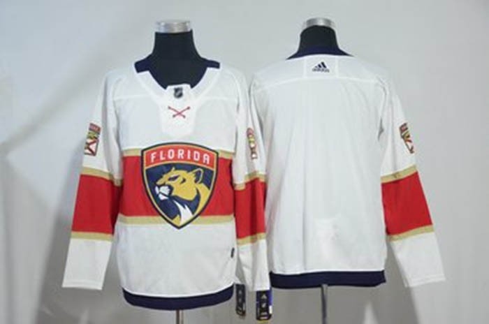 NHL Florida Panthers Blank White Adidas Jersey