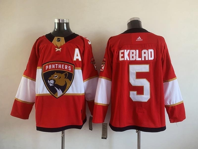 NHL Florida Panthers #5 Aaron Ekblad Red Adidas Jersey