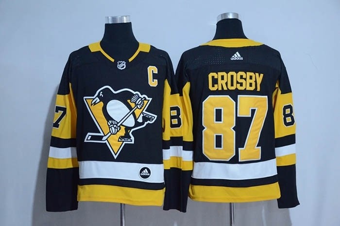 NHL  Pittsburgh Penguins #87 Sidney Crosby Black Adidas Jersey