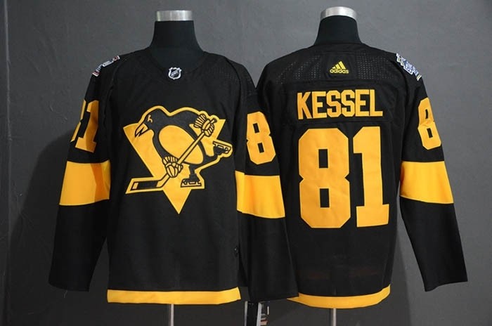 NHL Pittsburgh Penguins #81 Phil Kessel Black 2019 Stadium Series jersey