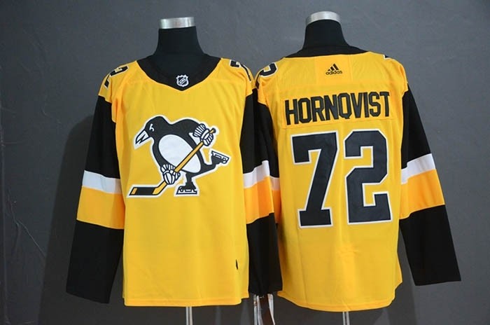 NHL Pittsburgh Penguins #72 Patric Hornqvist Yellow Adidas jersey