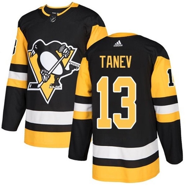 Men's Pittsburgh Penguins #13 Brandon Tanev Black Home Stitched NHL Jersey