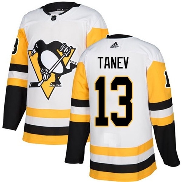 Men's Pittsburgh Penguins #13 Brandon Tanev White Home Stitched NHL Jersey