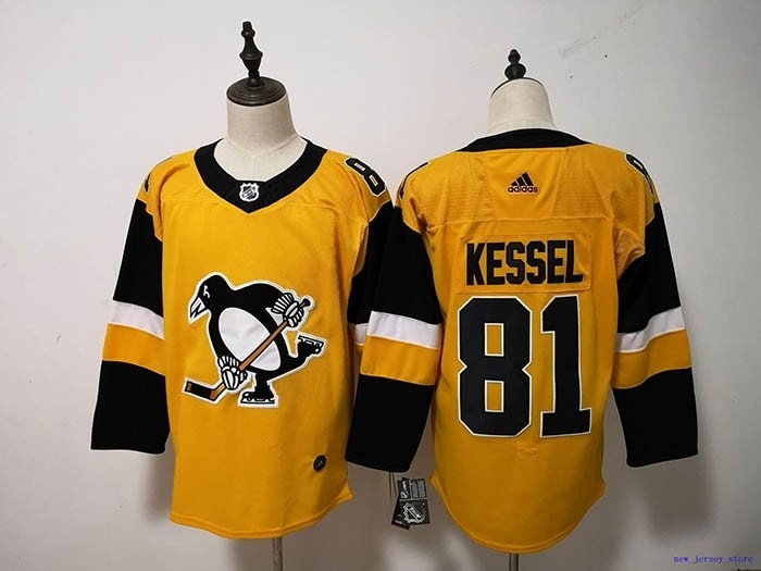 Youth Pittsburgh Penguins #81 Phil Kessel Yellow Adidas jersey