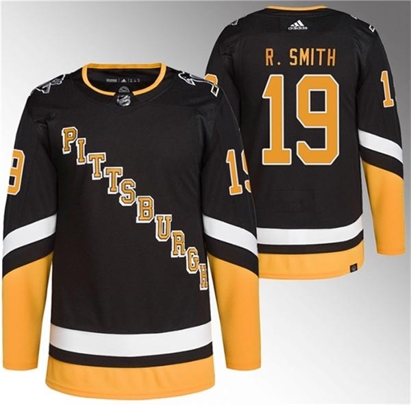 Men's Pittsburgh Penguins #19 Reilly Smith Black 2021-22 Alternate Primegreen Stitched Jersey