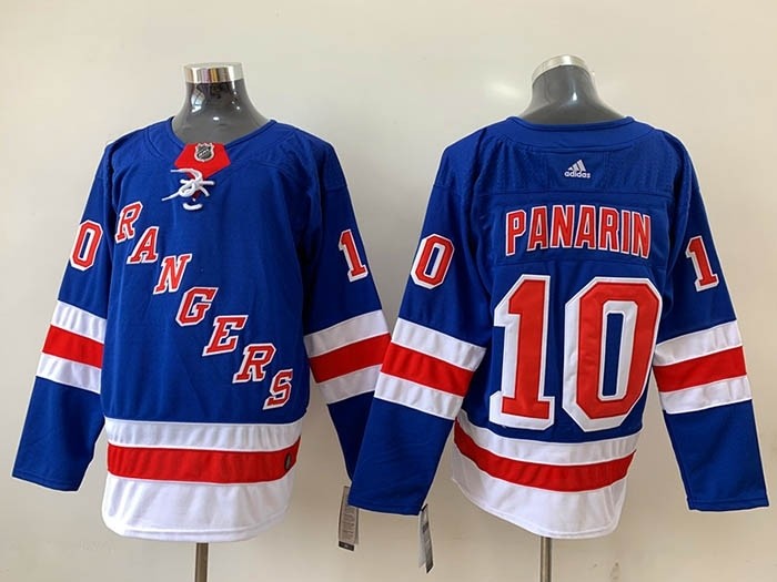 NHL New York Rangers #10 Artemi Panarin Blue Adidas Jersey