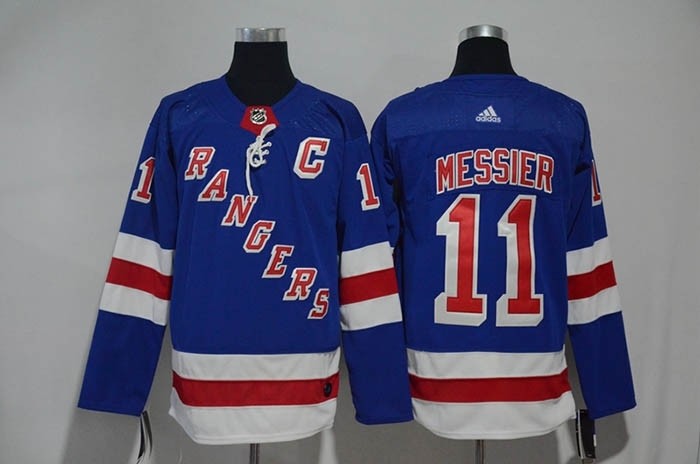 NHL New York Rangers #11 Mark Messier Blue Adidas Jersey