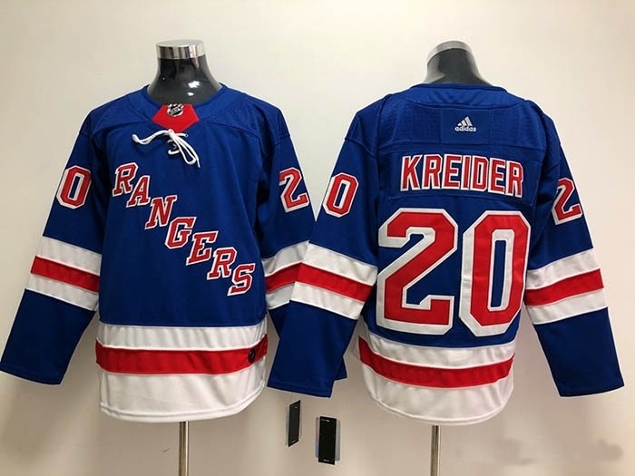 NHL New York Rangers #20 Chris Kreider Blue Adidas Jersey