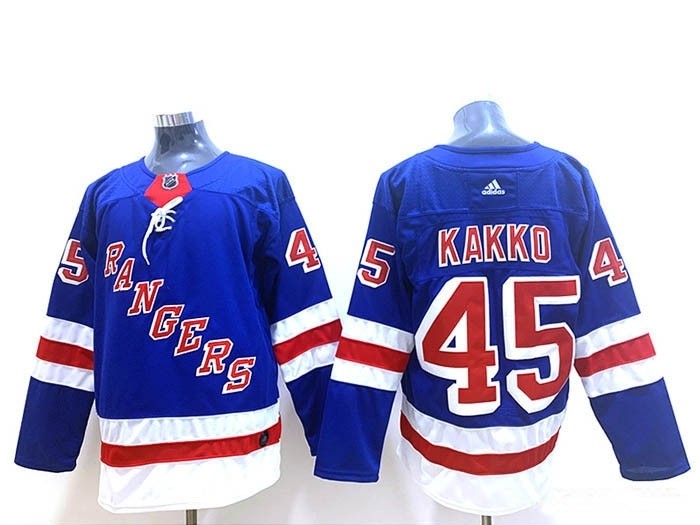 NHL New York Rangers #45 Kaapo Kakko Blue Adidas Jersey