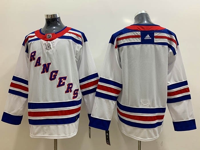 NHL New York Rangers Blank White Adidas Jersey