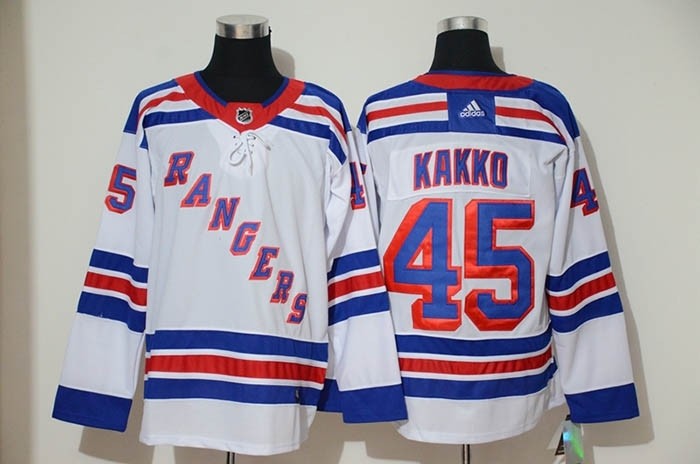 NHL New York Rangers #45 Kaapo Kakko White Adidas Jersey