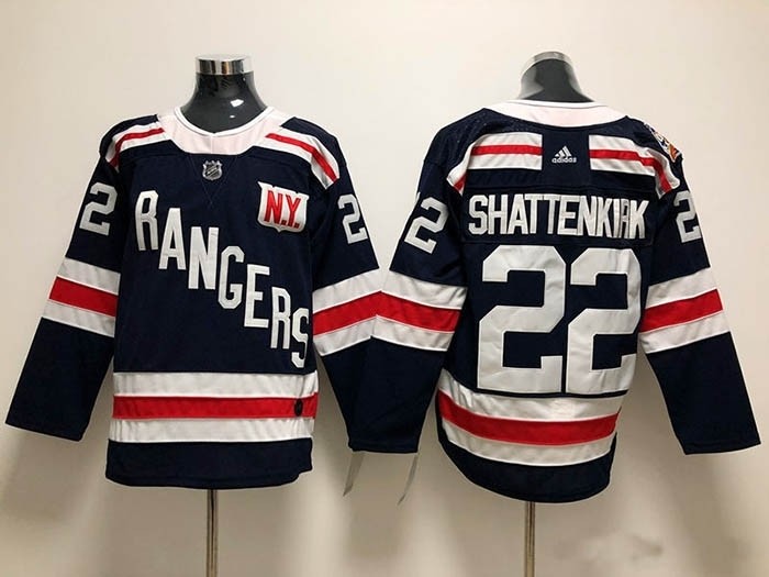 NHL New York Rangers #22 Kevin Shattenkirk Navy blue 2018 Winter Classic Jersey