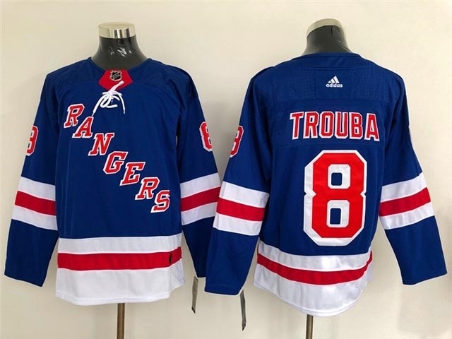 NHL New York Rangers #8 Jacob Trouba Royal Blue Adidas Jersey