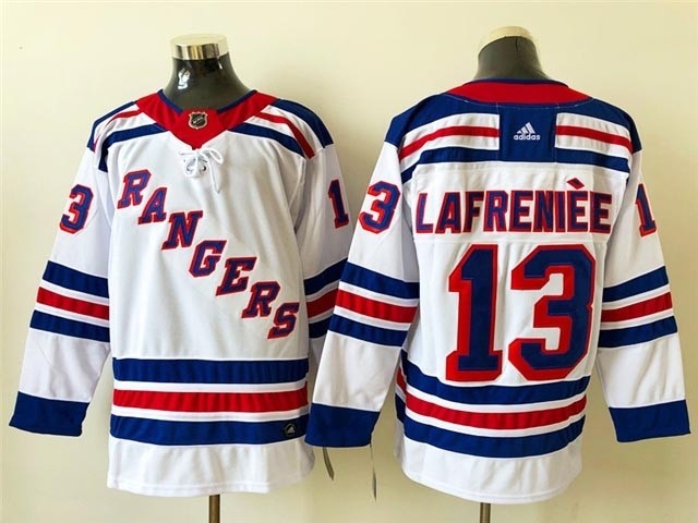 NHL New York Rangers #13 Alex Lafreniere White adidas jersey