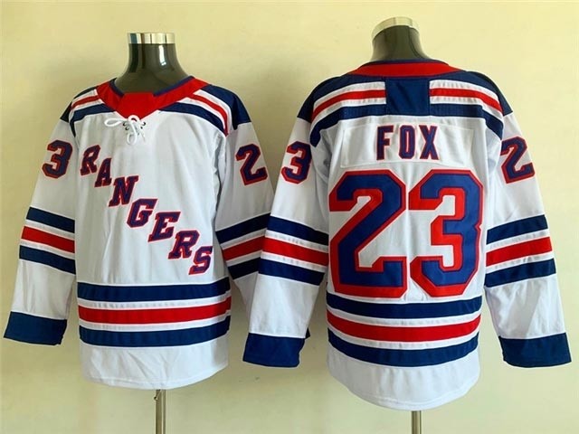 NHL New York Rangers #23 Adam Fox White Adidas Jersey