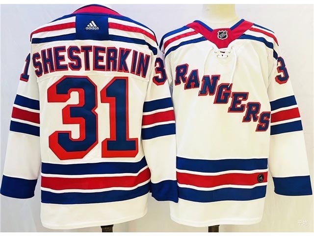 Men's New York Rangers #31 Igor Shesterkin White Adidas Jersey