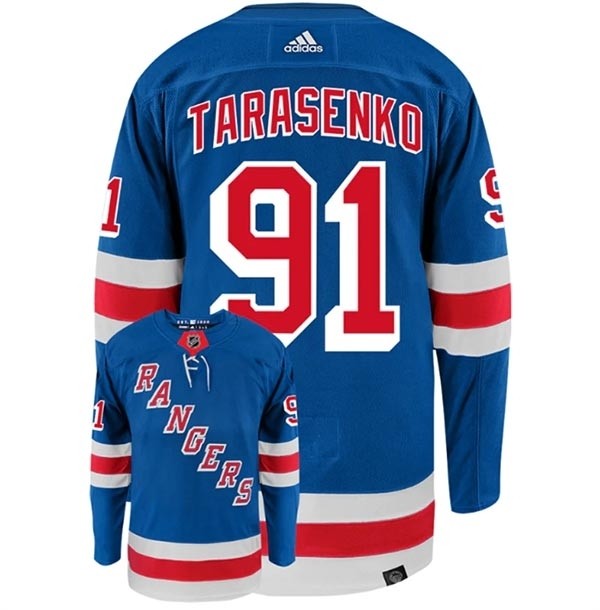 Men's New York Rangers #91 Vladimir Tarasenko Royal Adidas Stitched Jersey