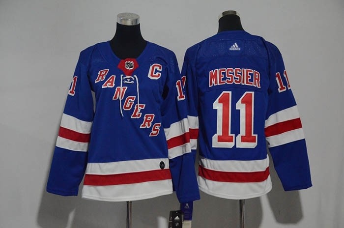 Youth New York Rangers #11 Mark Messier Blue Adidas Jersey