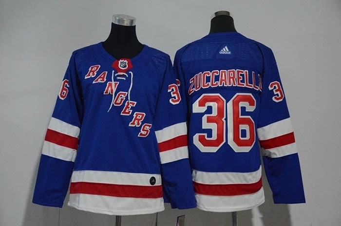 Youth New York Rangers #36 Mats Zuccarello Blue Adidas Jersey