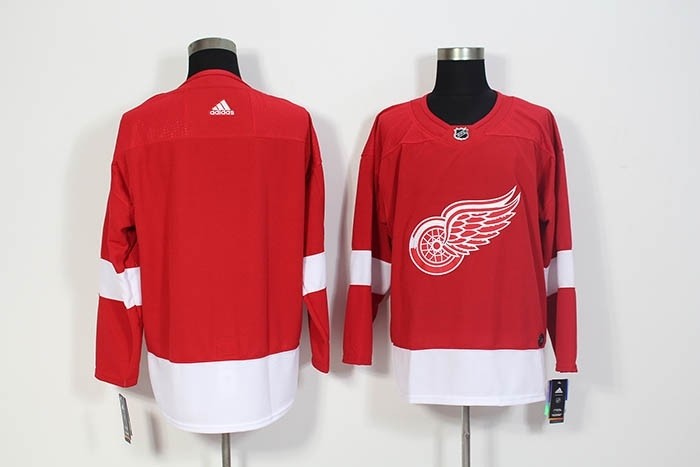 NHL Detroit Red Wings Blank Red Adidas Jersey