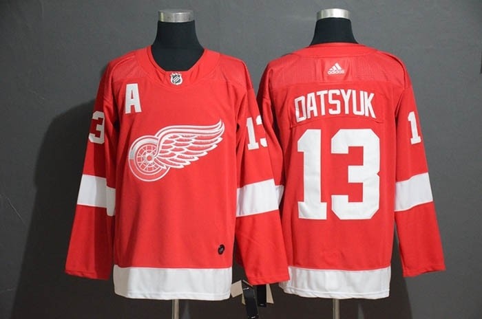 NHL Detroit Red Wings #13 Pavel Datsyuk Red Adidas Jersey