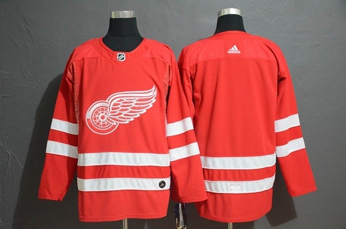 NHL Detroit Red Wings Blank Red Drift Fashion Adidas Jersey