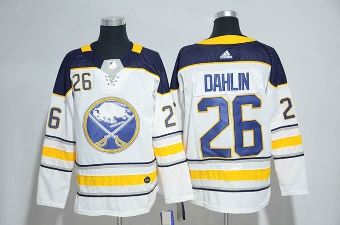 NHL Buffalo Sabres #26 Rasmus Dahlin White Adidas Jersey