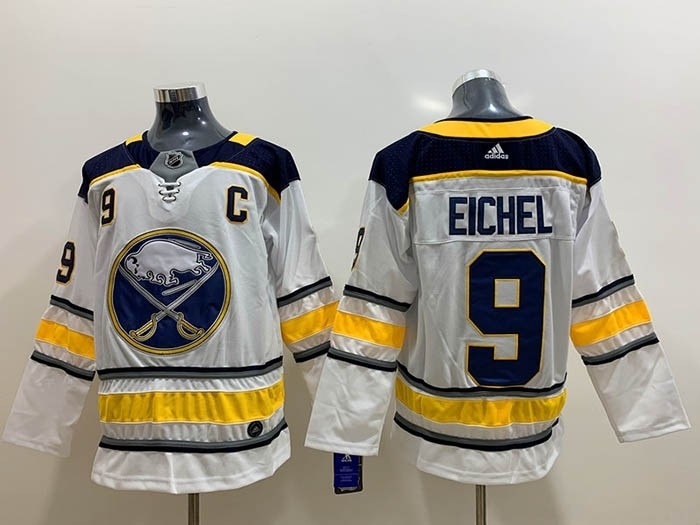 NHL Buffalo Sabres #9 Jack Eichel White Adidas Jersey