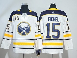 NHL Buffalo Sabres #15 Jack Eichel White Adidas Jersey