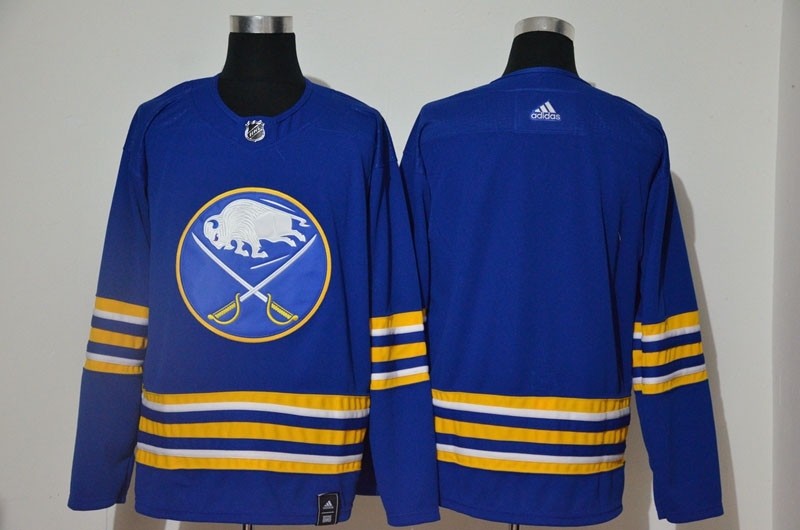 Men's Buffalo Sabres Blank Royal Blue 2021 Reverse Retro Jersey Adidas jersey