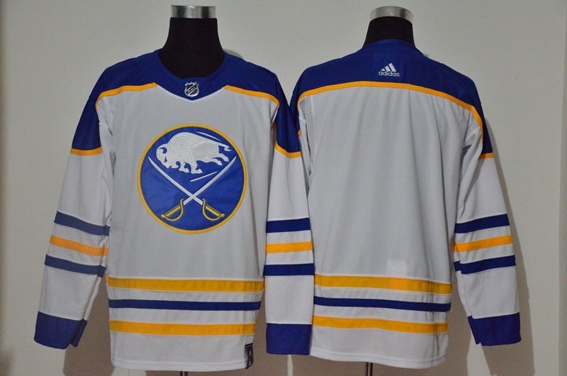 Men's Buffalo Sabres Blank White 2021 Reverse Retro Jersey Adidas jersey