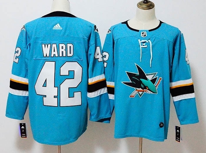 NHL San Jose Sharks #42 Joel Ward Green Adidas Jersey