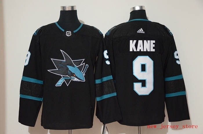 NHL San Jose Sharks #9 Evander Kane Black Adidas Jersey